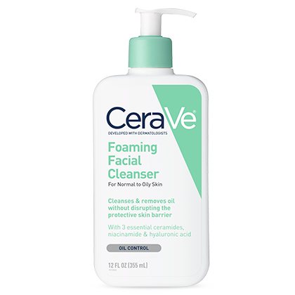NEW/NOUVEAU  CeraVe  DEVELOPED WITH DERMATOLOGISTS  plective  ronic acid  Foaming Cleanser  For Normal to Oily Skin