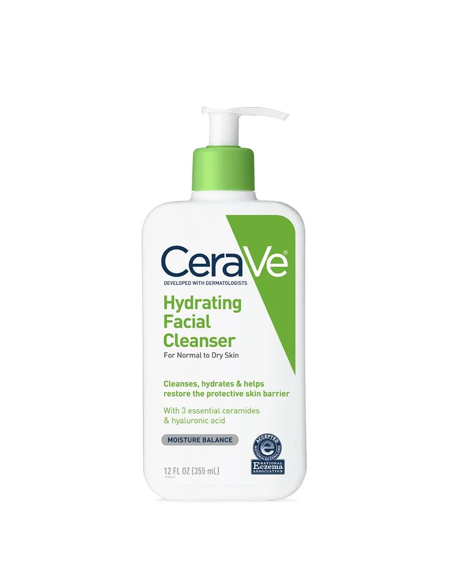 CeraVe Hydrating Facial Cleanser, 