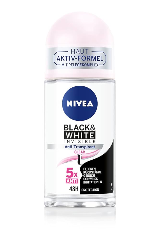 Nivea Black & White Invisible Clear Anti-Perspirant Roll-on